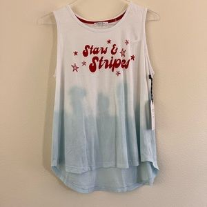 Stars and stripes tie-dye tank top Size XL
